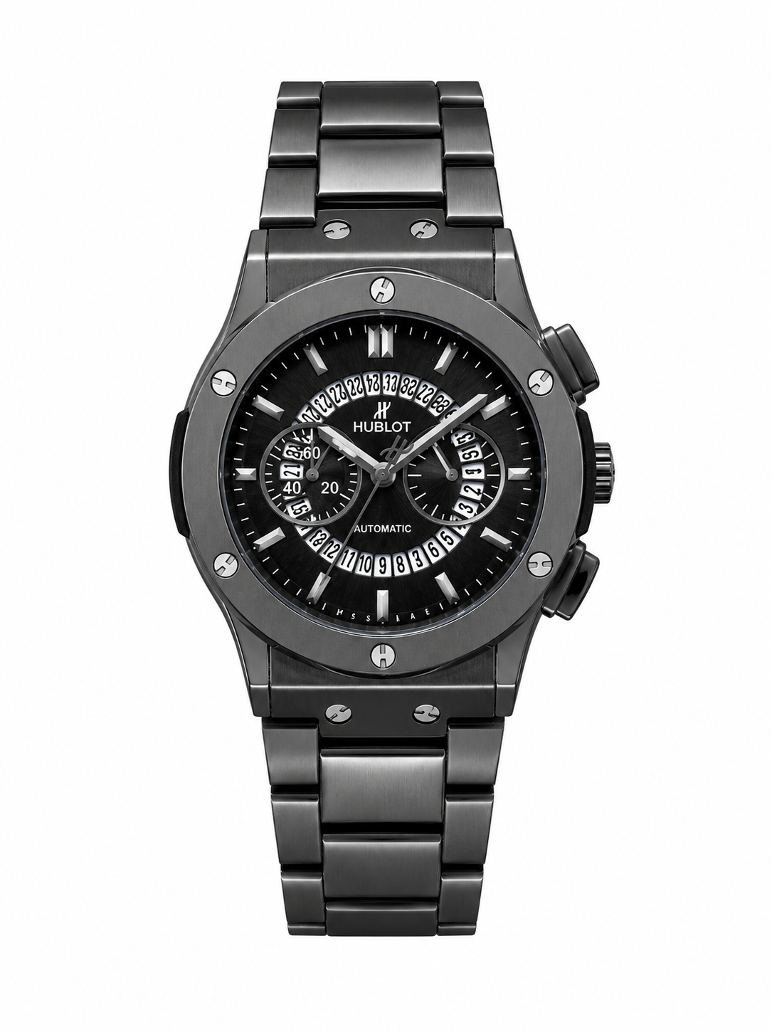 Hublot Black Edition Automatic Luxury Watch – Gunmetal Stainless Steel