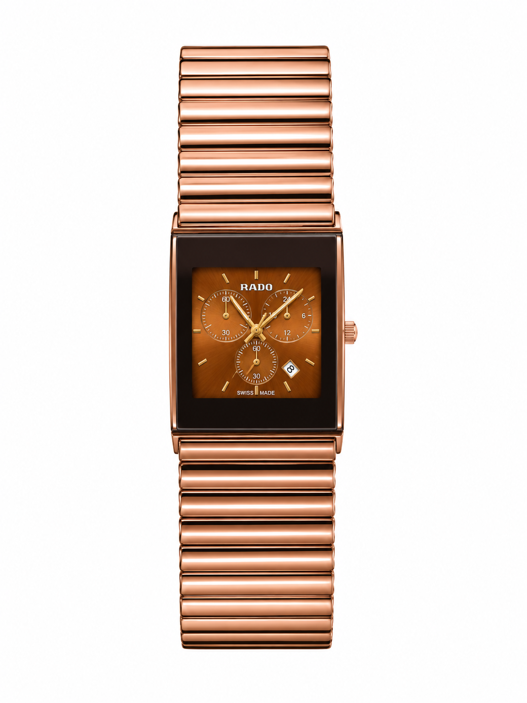 Rado Rose Gold Luxury Square Dial Watch
